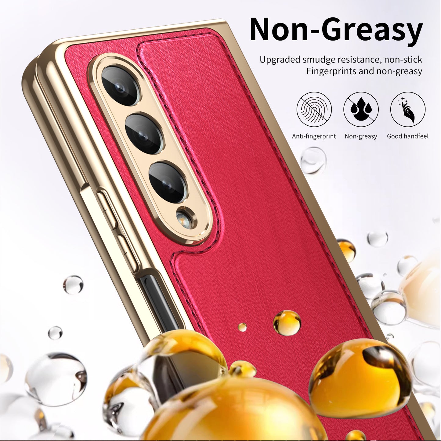 electroplated-gold-silk-leather-galaxy-z-fold4-case-tempered-film_3