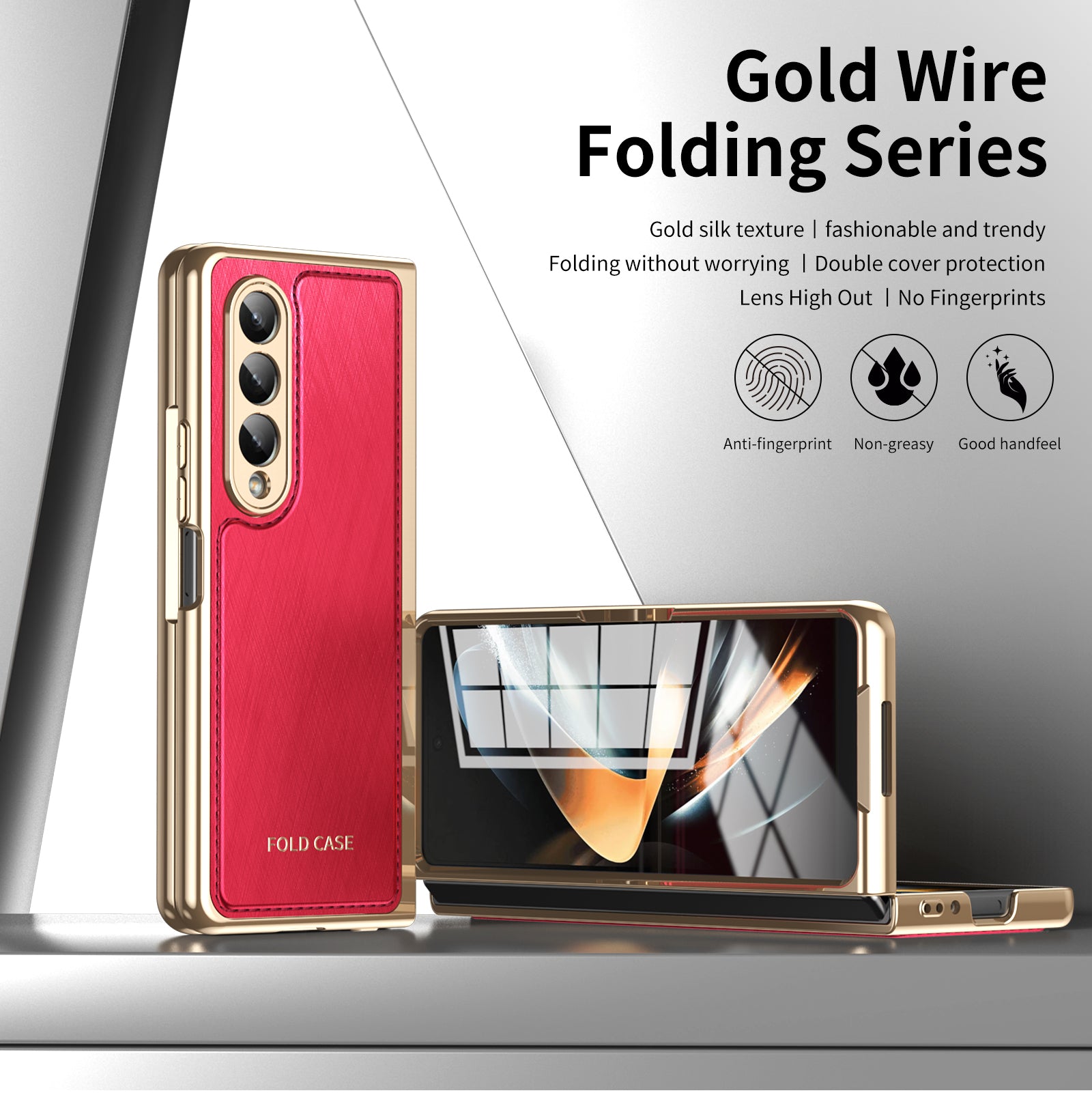 electroplated-gold-silk-leather-galaxy-z-fold4-case-tempered-film_8