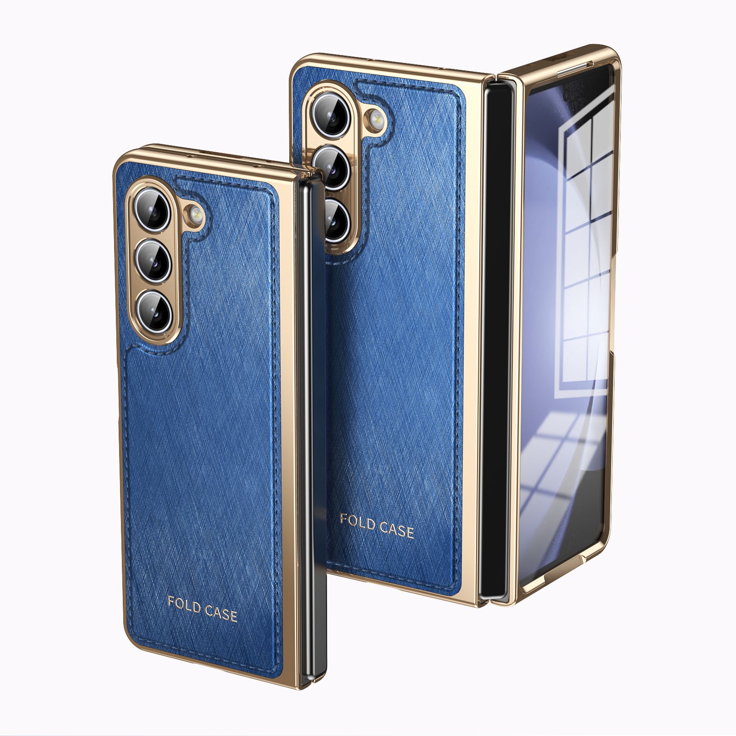 electroplated-gold-silk-leather-galaxy-z-fold5-case-tempered-film_13