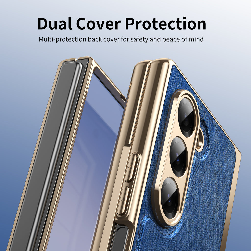 electroplated-gold-silk-leather-galaxy-z-fold6-case-tempered-film_10