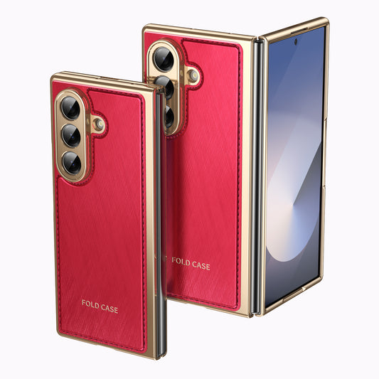 electroplated-gold-silk-leather-galaxy-z-fold7-case-tempered-film_5