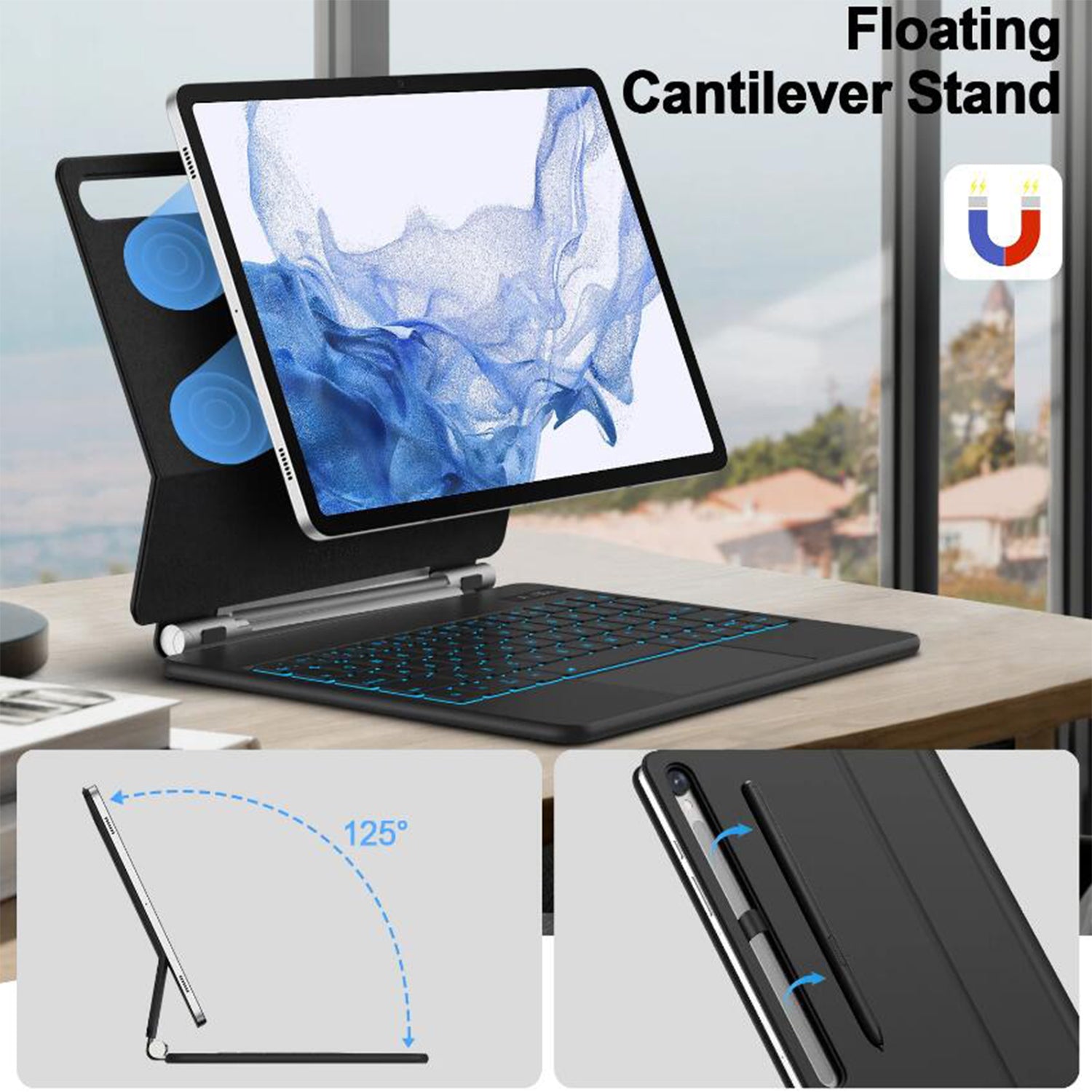 floating-lcd-display-charging-galaxy-tab-s8-keyboard-case-touchpad_12