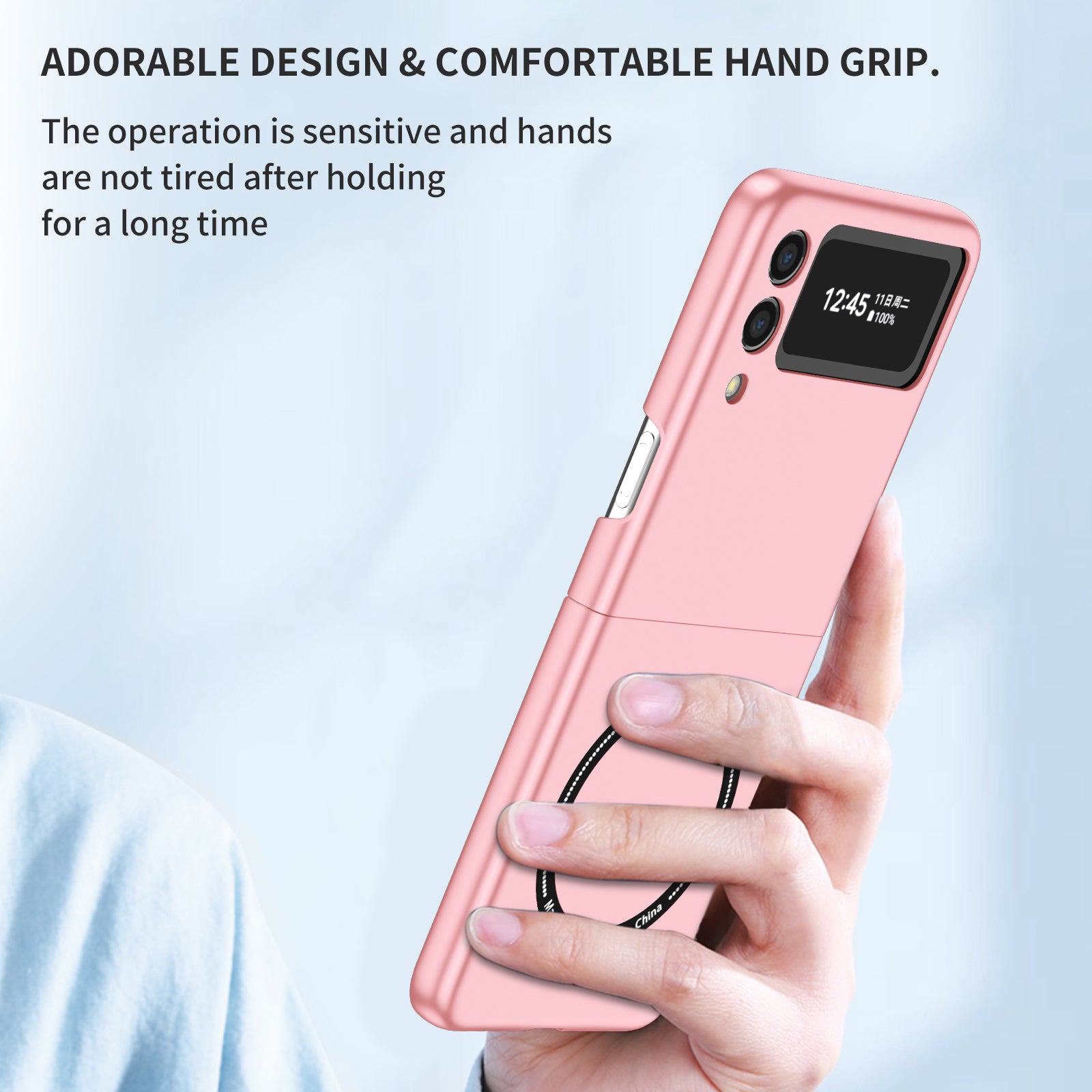 Ultramarinelife Frosted Magsafe Galaxy Z Flip3 Case Anti-Fingerprint Hand Grip