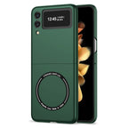 Ultramarinelife Frosted Magsafe Galaxy Z Flip3 Case Anti-Fingerprint  Green Color