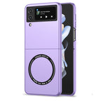 Ultramarinelife Frosted Magsafe Galaxy Z Flip4 Case Anti-Fingerprint  Purpler Color
