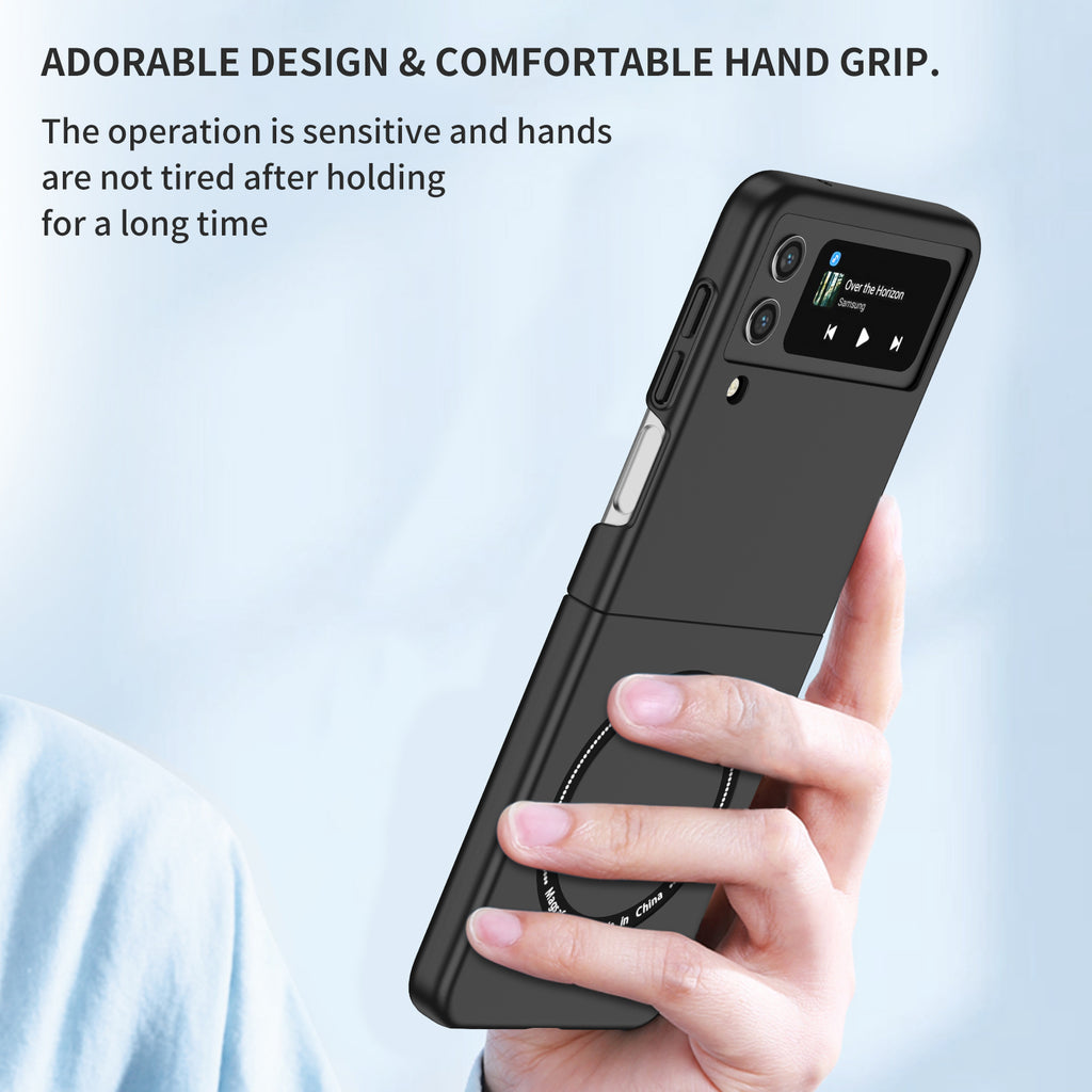 Ultramarinelife Frosted Magsafe Galaxy Z Flip4 Case Anti-Fingerprint Hand Grip