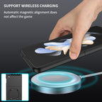 Ultramarinelife Frosted Magsafe Galaxy Z Flip4 Case Anti-Fingerprint with Charging