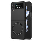 Ultramarinelife Frosted Magsafe Galaxy Z Flip4 Case Anti-Fingerprint Black Color