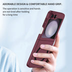 Ultramarinelife Frosted Magsafe Galaxy Z Flip5 Case Anti-Fingerprint Hand Grip