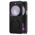 Ultramarinelife Frosted Magsafe Galaxy Z Flip5 Case Anti-Fingerprint Black Color