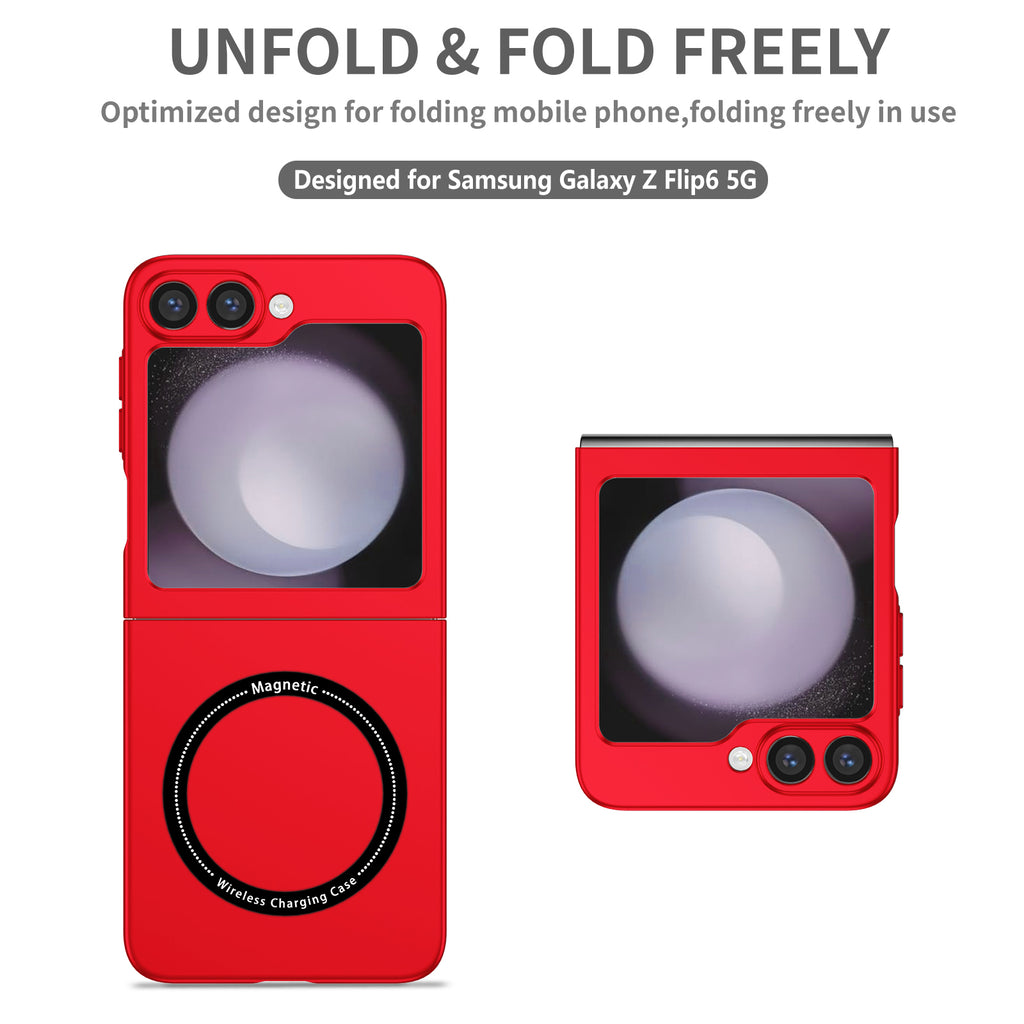 Ultramarinelife Frosted Magsafe Galaxy Z Flip6 Case Anti-Fingerprint Fold Freely
