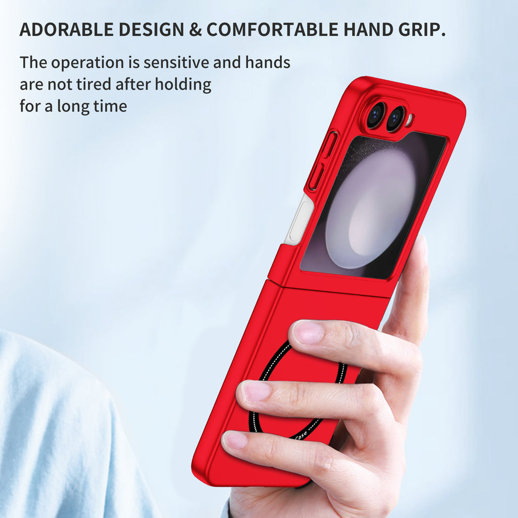 Ultramarinelife Frosted Magsafe Galaxy Z Flip6 Case Anti-Fingerprint Hand Grip