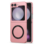 Ultramarinelife Frosted Magsafe Galaxy Z Flip6 Case Anti-Fingerprint Pink Color