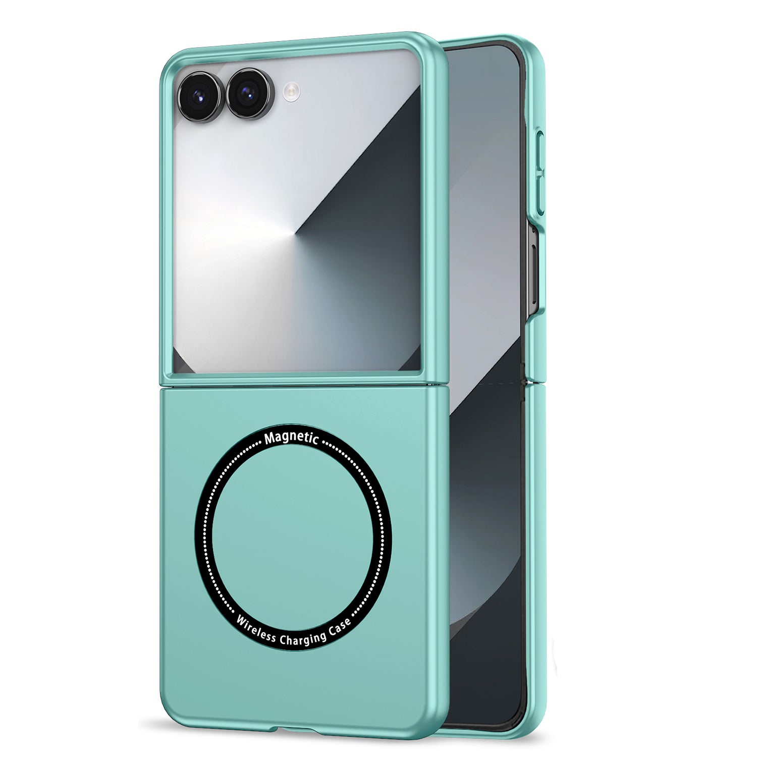 Ultramarinelife Frosted Magsafe Galaxy Z Flip7 Case Anti-Fingerprint Ocean Color