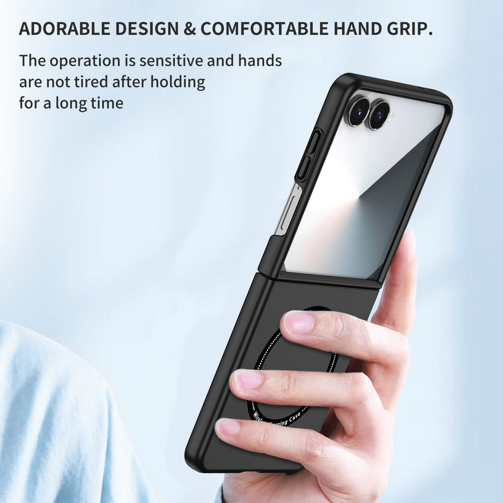 Ultramarinelife Frosted Magsafe Galaxy Z Flip7 Case Anti-Fingerprint Hand Grip