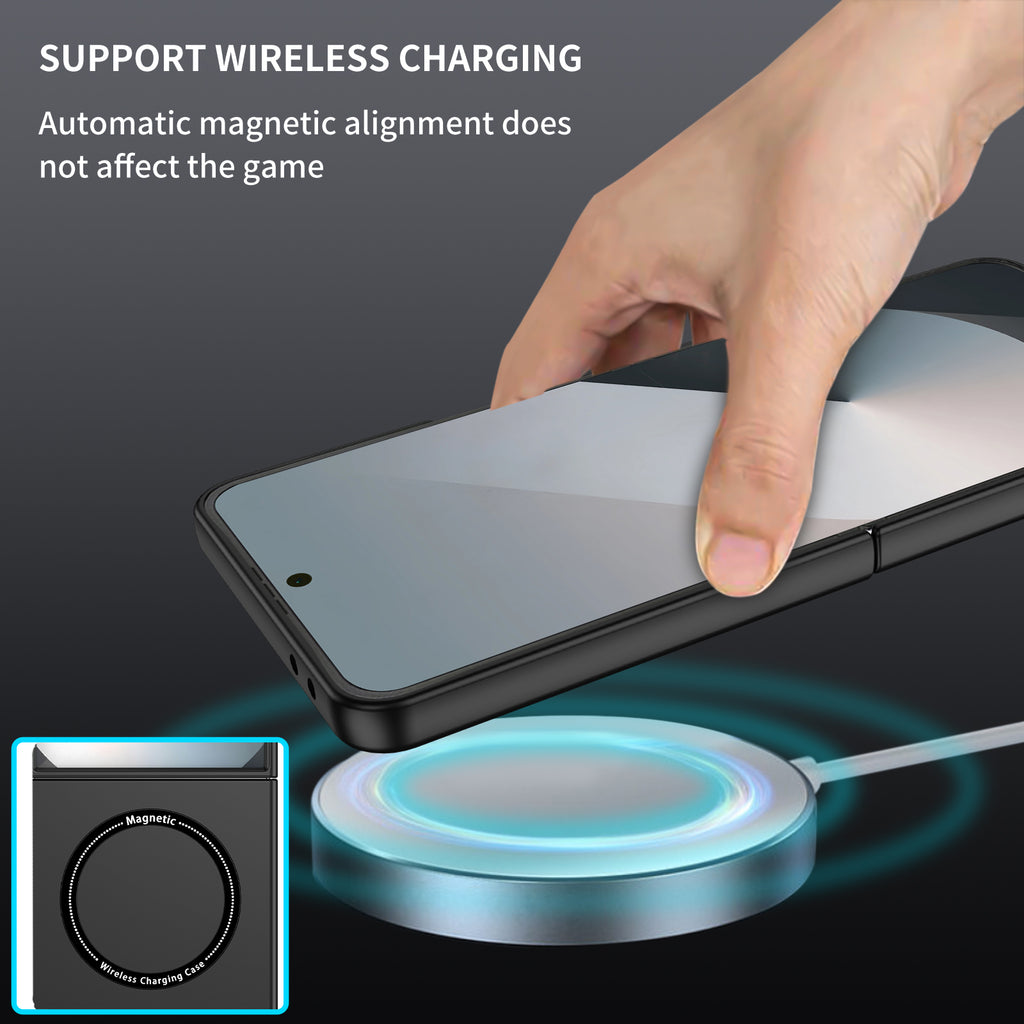 Ultramarinelife Frosted Magsafe Galaxy Z Flip7 Case Anti-Fingerprint Wireless Charging