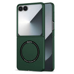 Ultramarinelife Frosted Magsafe Galaxy Z Flip7 Case Anti-Fingerprint Green Color
