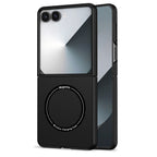 Ultramarinelife Frosted Magsafe Galaxy Z Flip7 Case Anti-Fingerprint Black Color