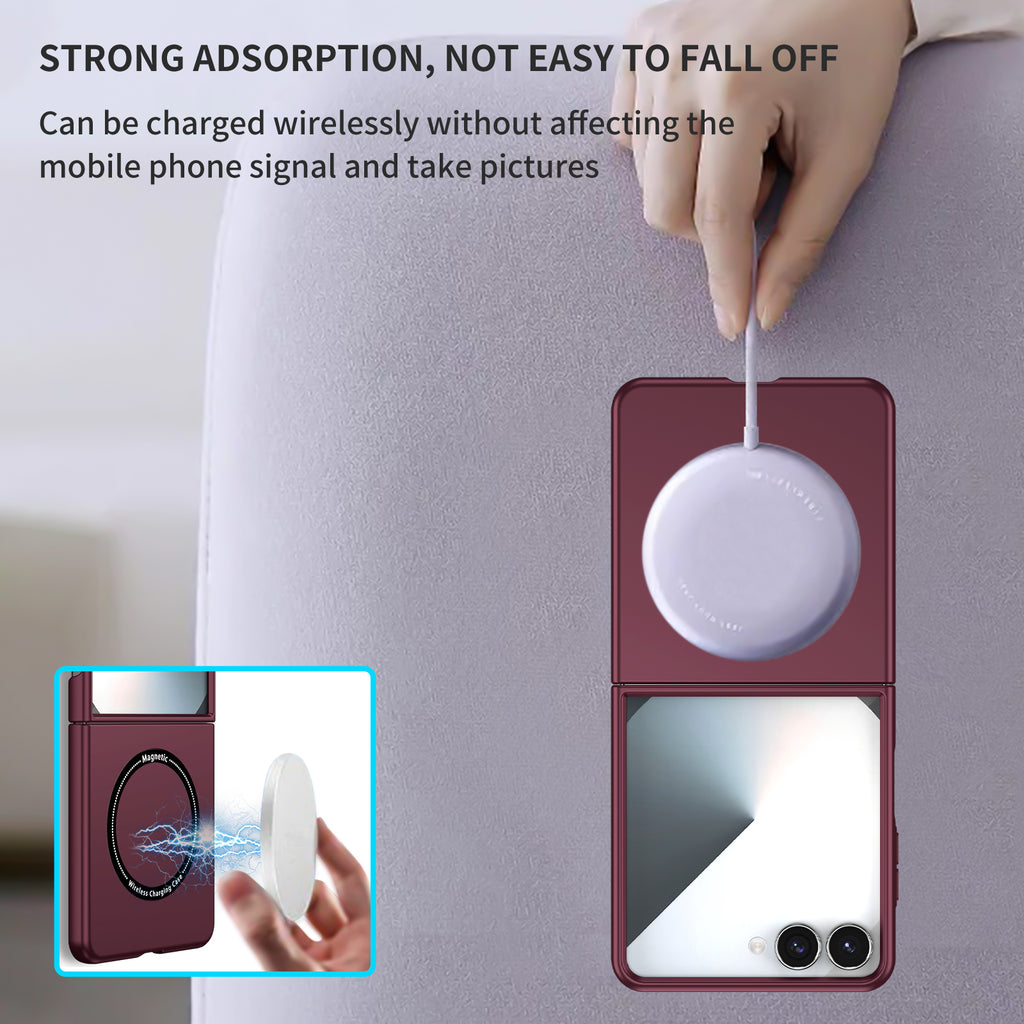 Ultramarinelife Frosted Magsafe Galaxy Z Flip8 Case Anti-Fingerprint Strong Magnetics