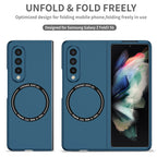 Ultramarinelife Frosted Magsafe Galaxy Z Fold3 Case Anti-Fingerprint Fold Freely