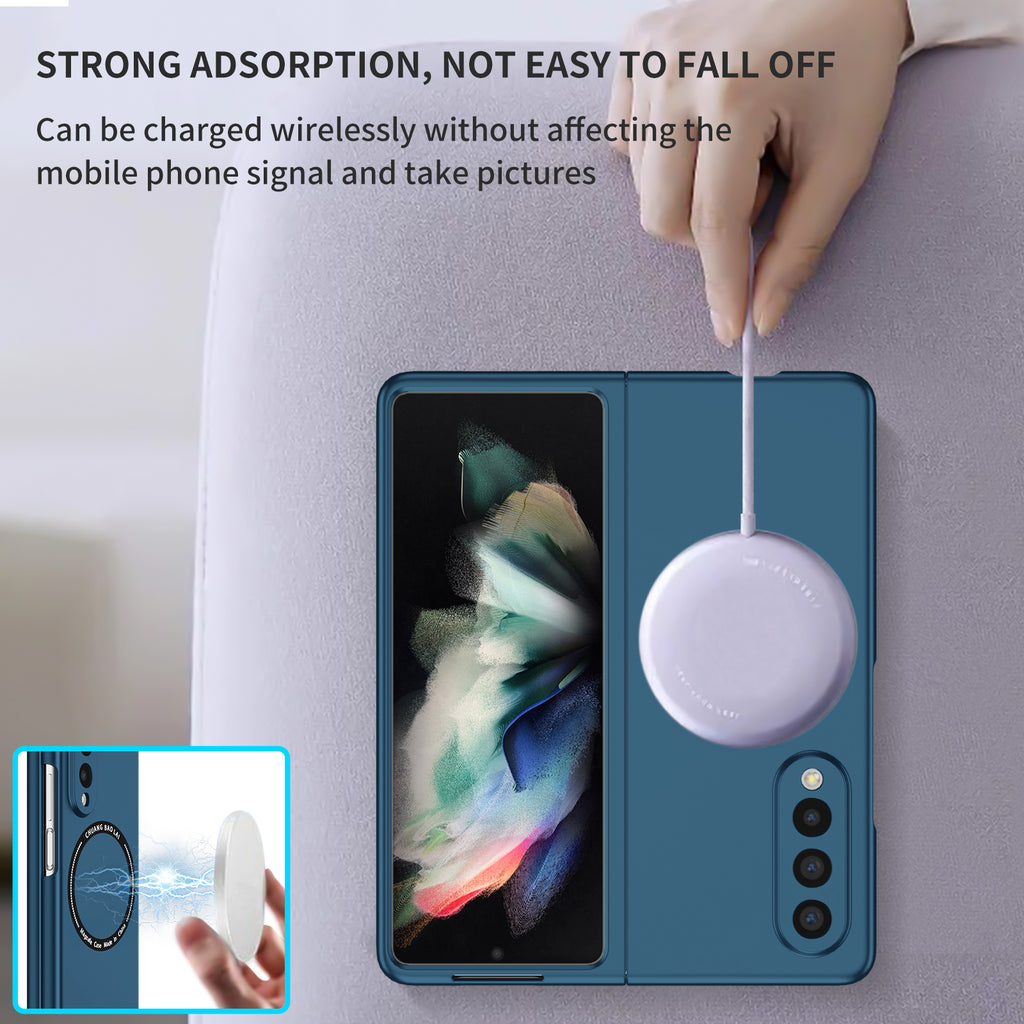 Ultramarinelife Frosted Magsafe Galaxy Z Fold3 Case Anti-Fingerprint Strong Magnetics
