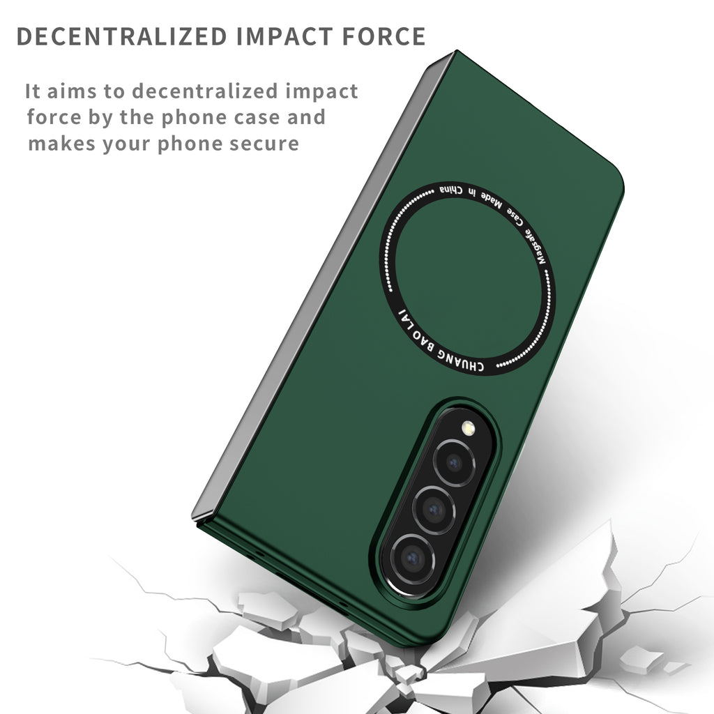 Ultramarinelife Frosted Magsafe Galaxy Z Fold4 Case Anti-Fingerprint Drop Protection