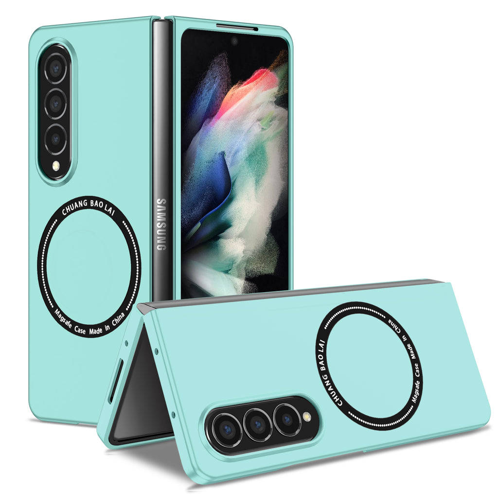 Ultramarinelife Frosted Magsafe Galaxy Z Fold4 Case Anti-Fingerprint Ocean Color