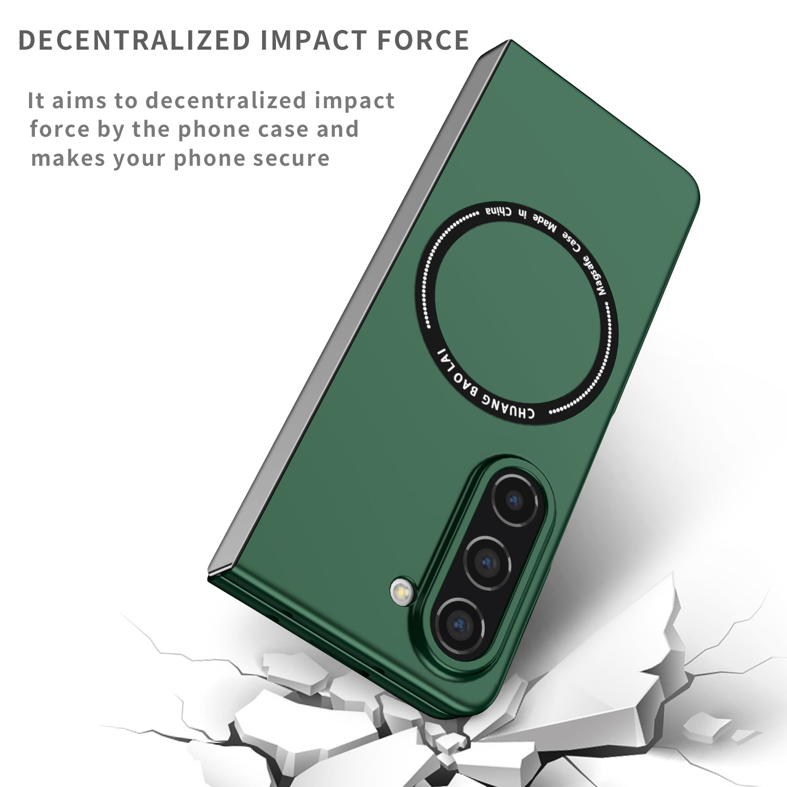 Ultramarinelife Frosted Magsafe Galaxy Z Fold5 Case Anti-Fingerprint Drop Protection
