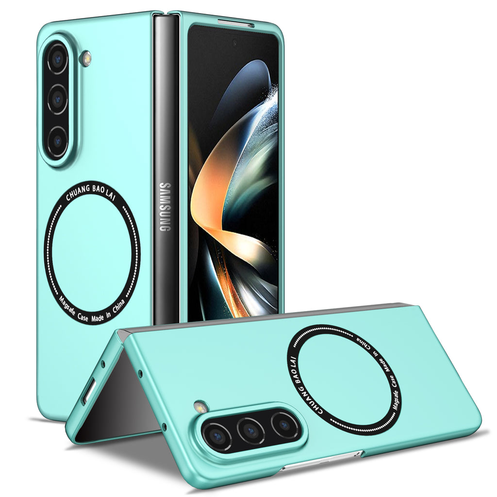 Ultramarinelife Frosted Magsafe Galaxy Z Fold5 Case Anti-Fingerprint Ocean Color