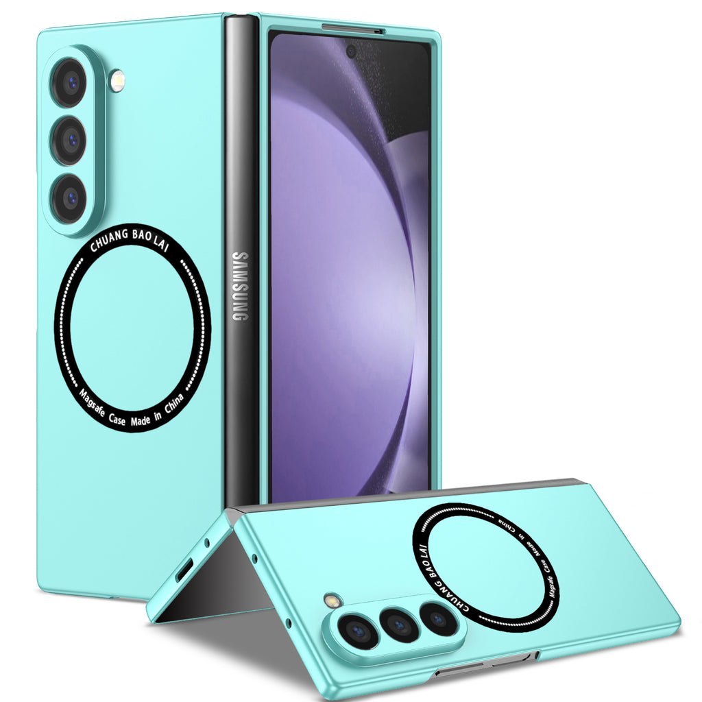 Ultramarinelife Frosted Magsafe Galaxy Z Fold6 Case Anti-Fingerprint Ocean Color
