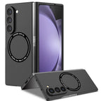 Ultramarinelife Frosted Magsafe Galaxy Z Fold6 Case Anti-Fingerprint Black Color