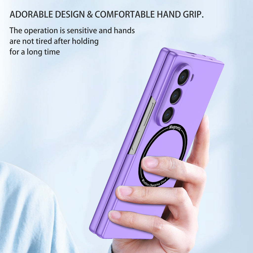 Ultramarinelife Frosted Magsafe Galaxy Z Fold6 Case Anti-Fingerprint  Hand Grip