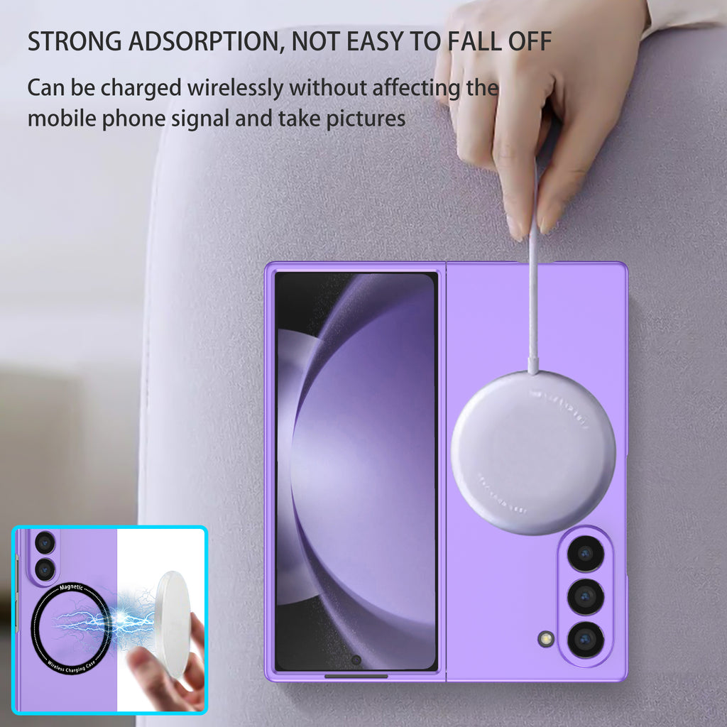 Ultramarinelife Frosted Magsafe Galaxy Z Fold6 Case Anti-Fingerprint  Wireless Charging