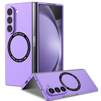 Ultramarinelife Frosted Magsafe Galaxy Z Fold6 Case Anti-Fingerprint Purple Color