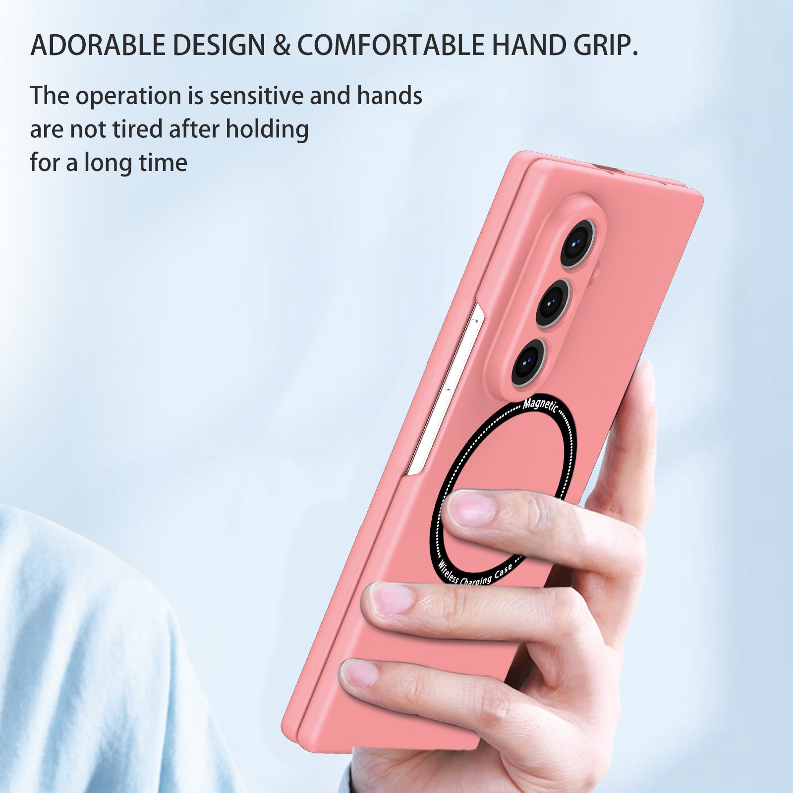 Ultramarinelife Frosted Magsafe Galaxy Z Fold7 Case Anti-Fingerprint Hand Grip