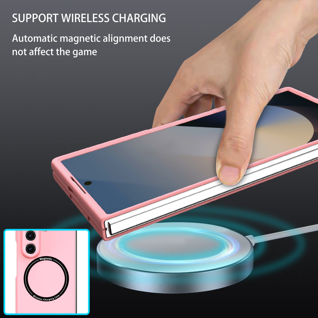 Ultramarinelife Frosted Magsafe Galaxy Z Fold7 Case Anti-Fingerprint Wireless Charging

