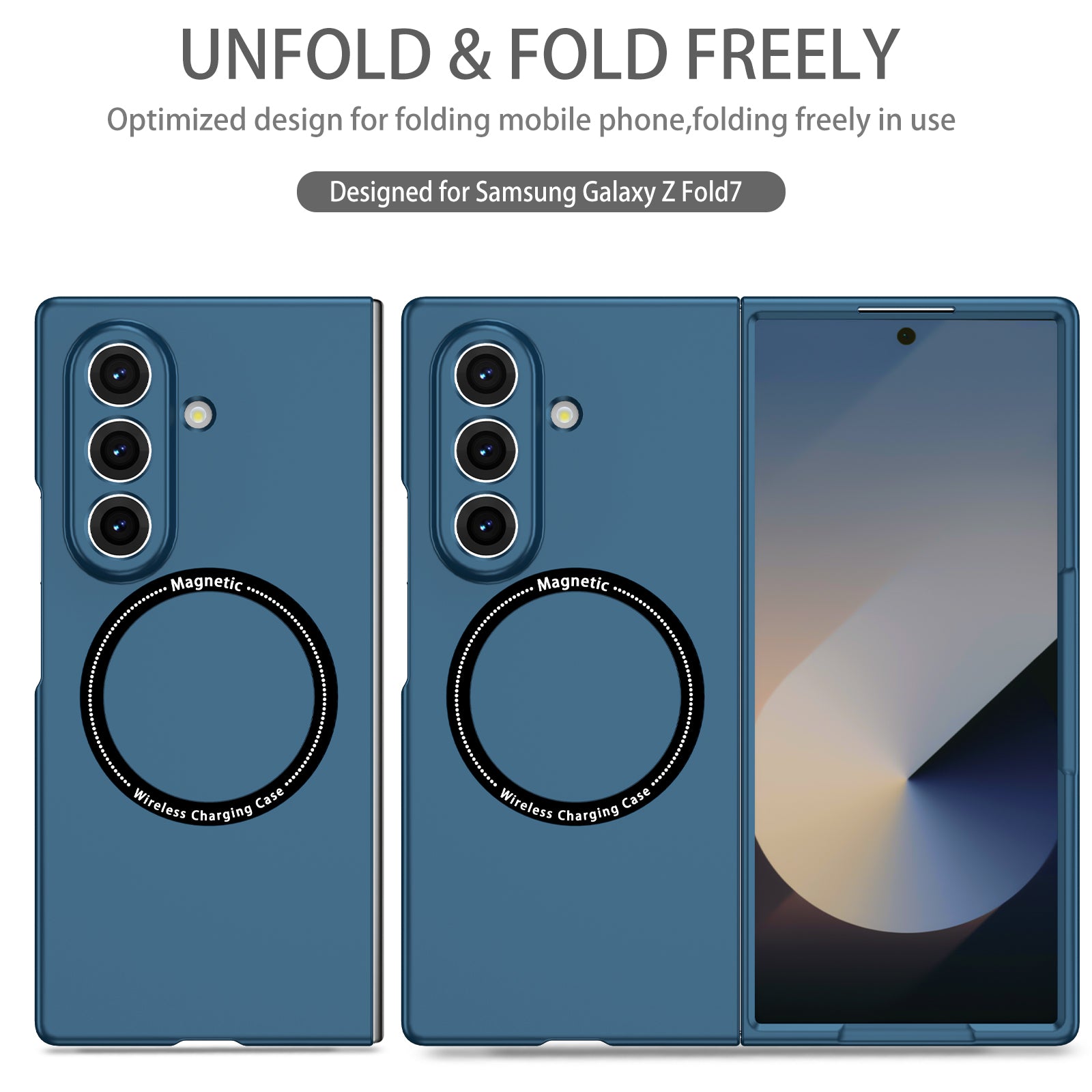 Ultramarinelife Frosted Magsafe Galaxy Z Fold8 Case Anti-Fingerprint Fold Freely