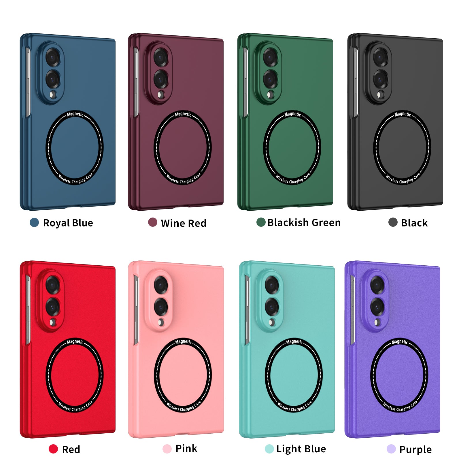 Ultramarinelife Frosted Magsafe Galaxy Z Fold8 Wide Case Anti-Fingerprint 8 Colors