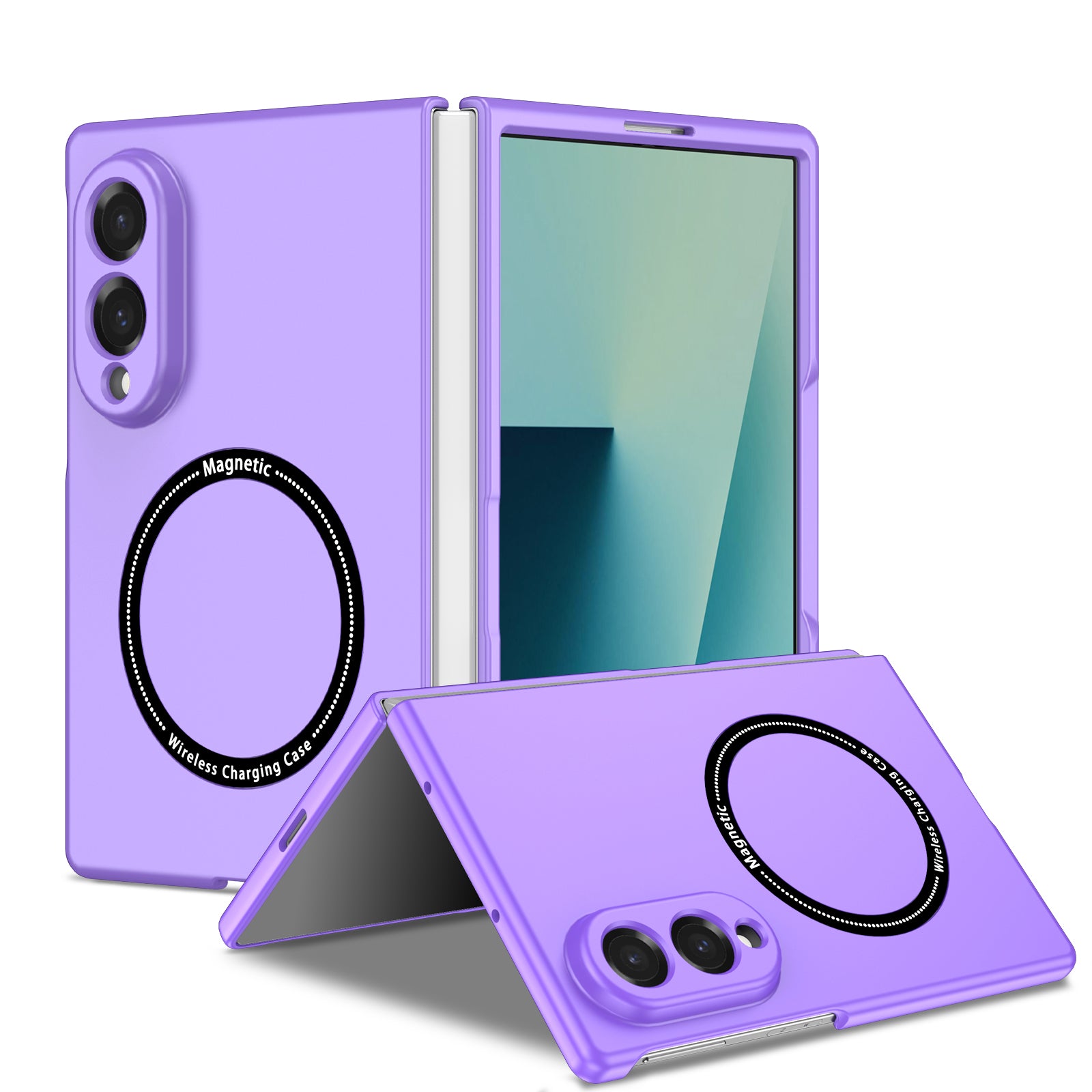 Ultramarinelife Frosted Magsafe Galaxy Z Fold8 Wide Case Anti-Fingerprint Purple Color