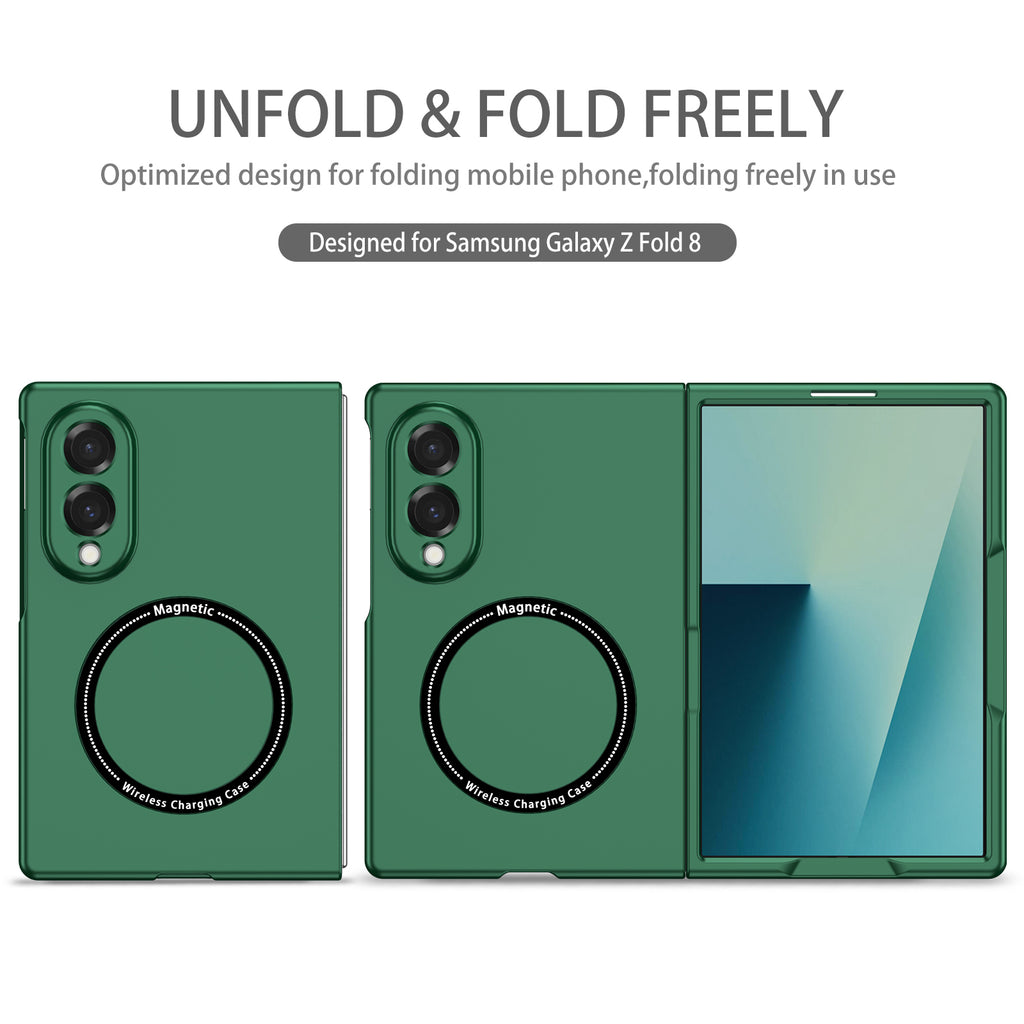 Ultramarinelife Frosted Magsafe Galaxy Z Fold8 Wide Case Anti-Fingerprint Fold Freely