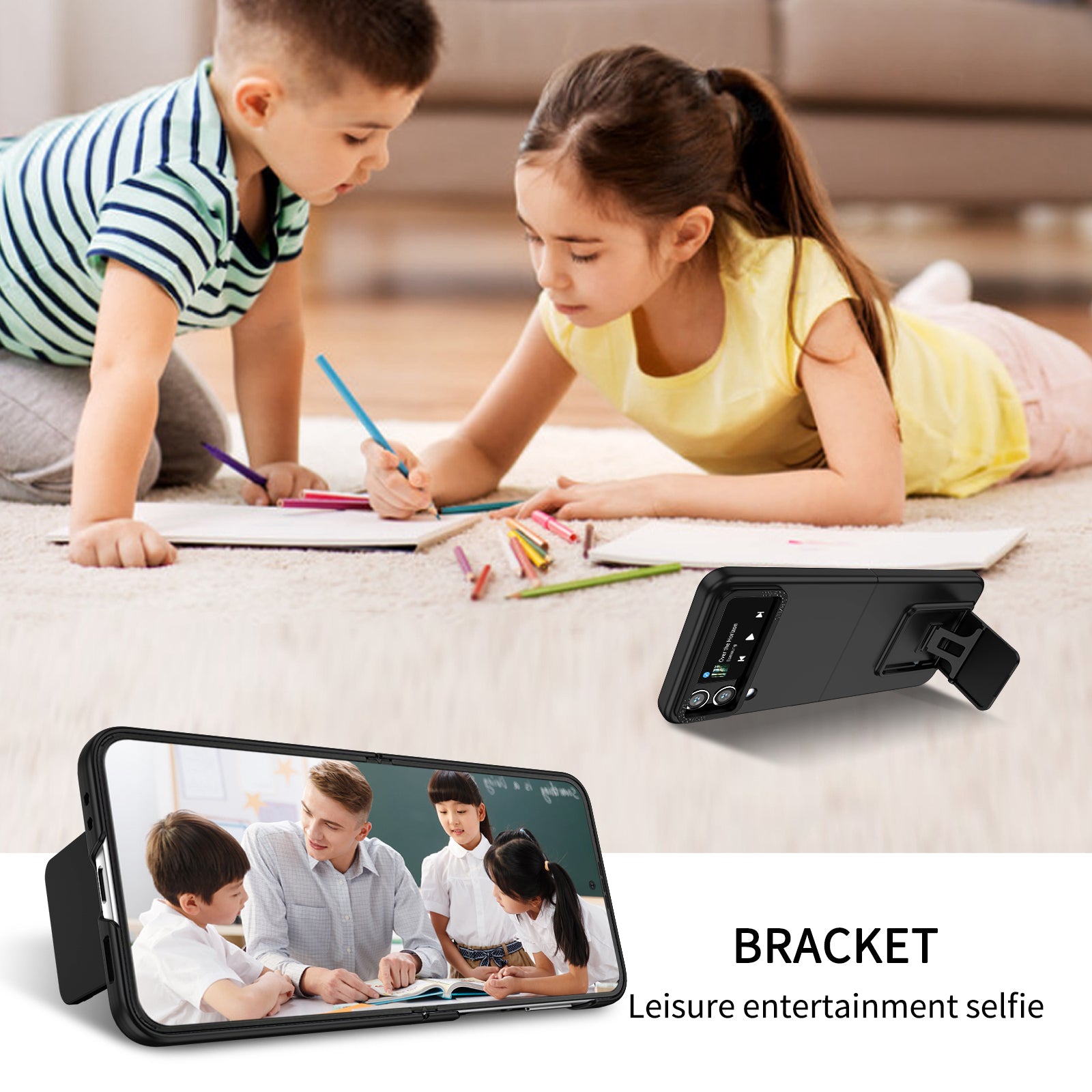 frosted-stereo-slip-stand-galaxy-z-flip4-case-dual-protection_7