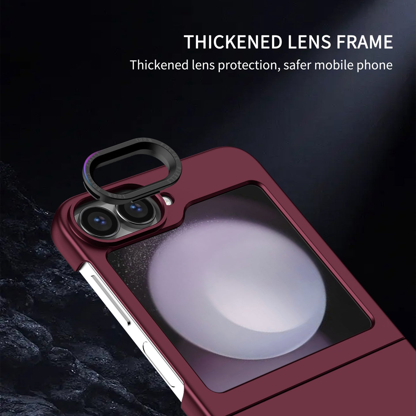 frosted-stereo-slip-stand-galaxy-z-flip6-case-dual-protection_4