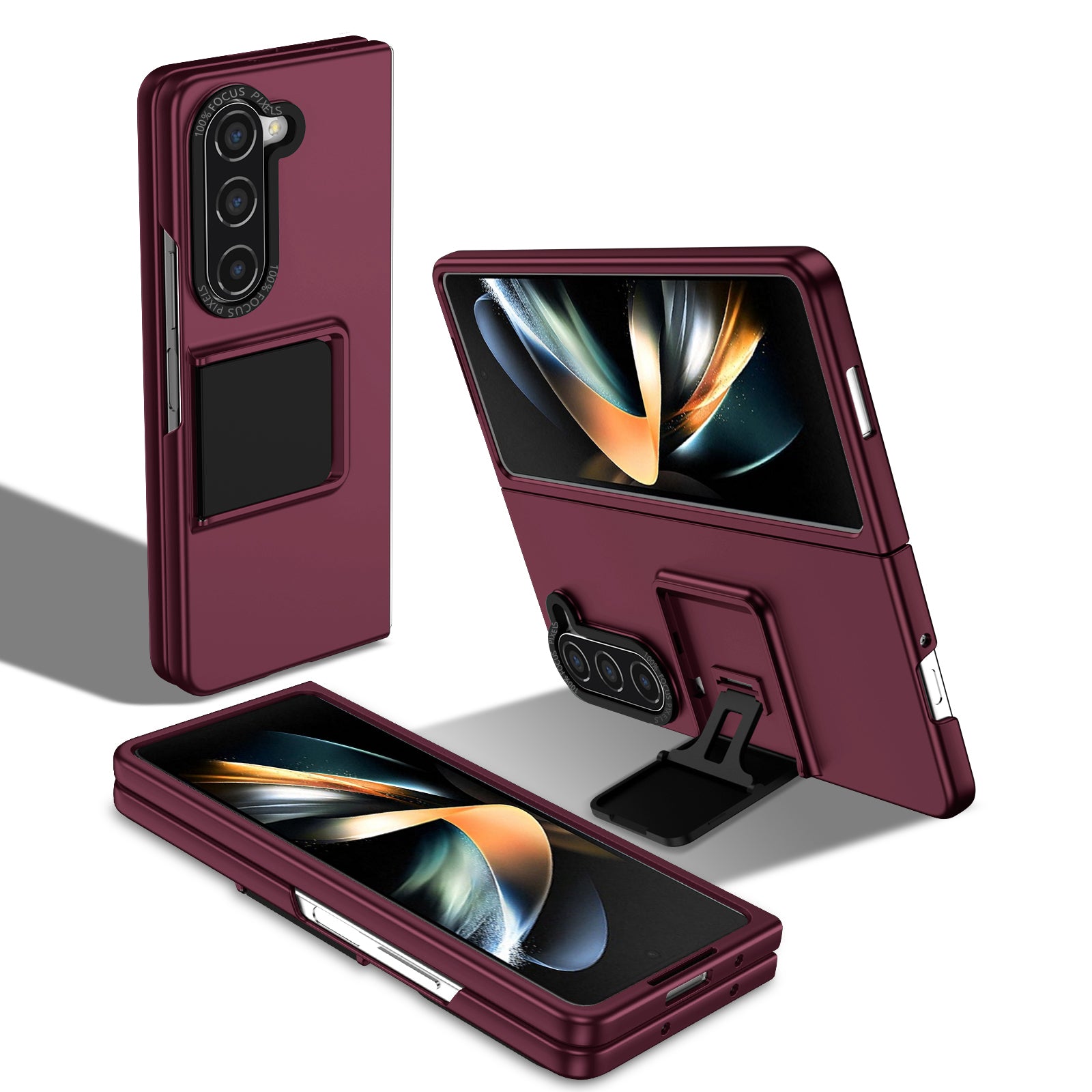 frosted-stereo-slip-stand-galaxy-z-fold5-case-dual-protection_4