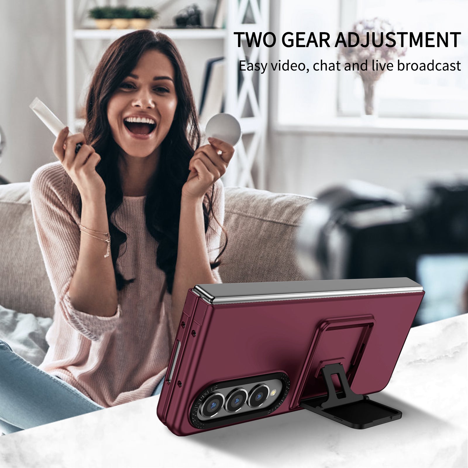 Galaxy Z Fold4 Hard Case Built-in kickstand Dual Protection