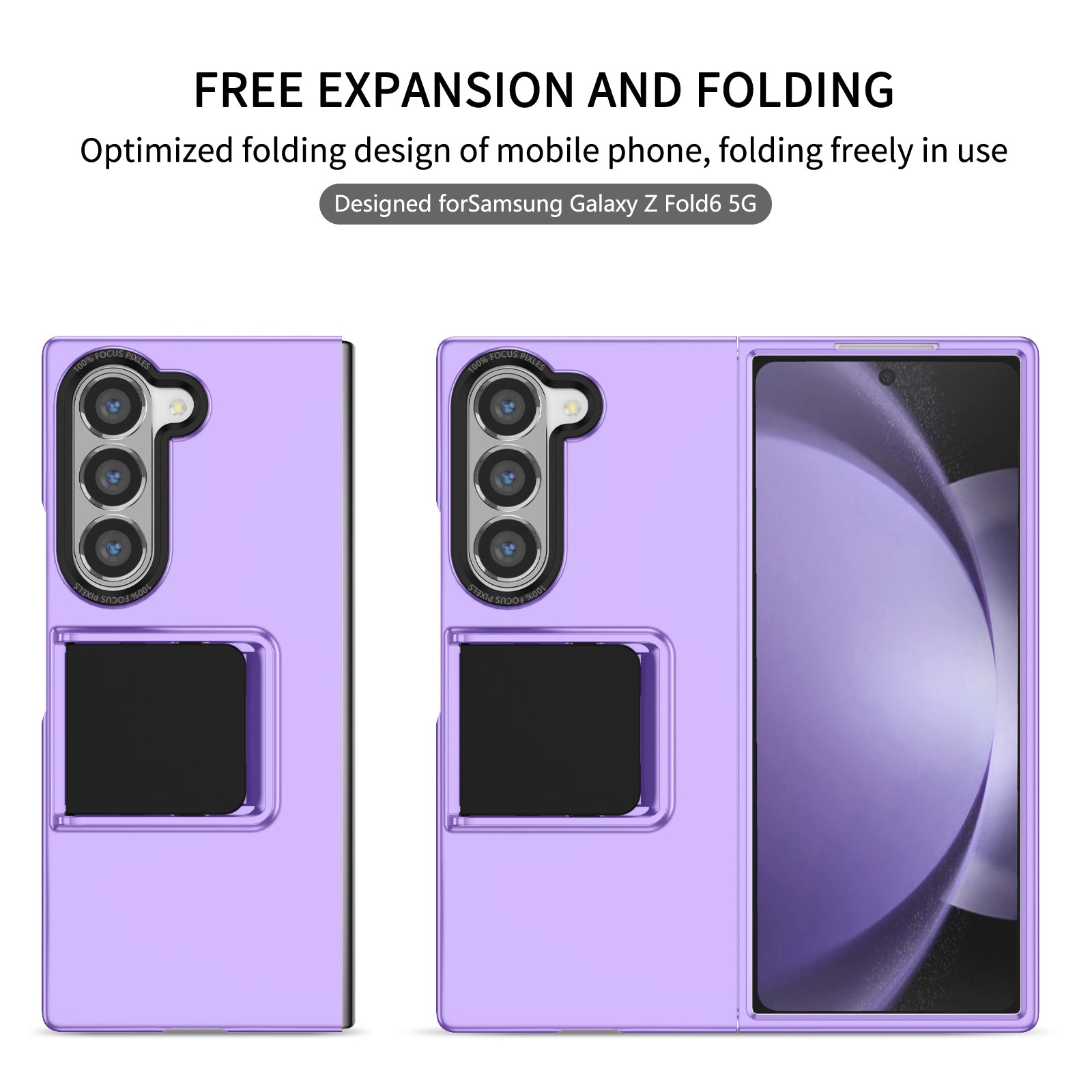 Galaxy Z Fold6 Hard Case Built-in kickstand Dual Protection