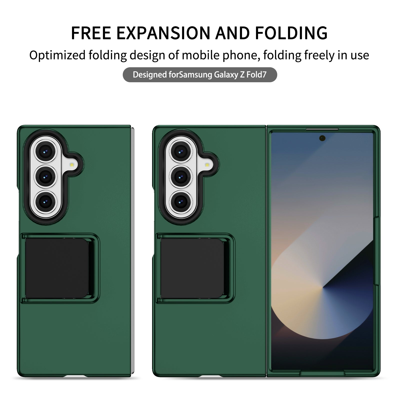 Galaxy Z Fold7 Hard Case Built-in kickstand Dual Protection