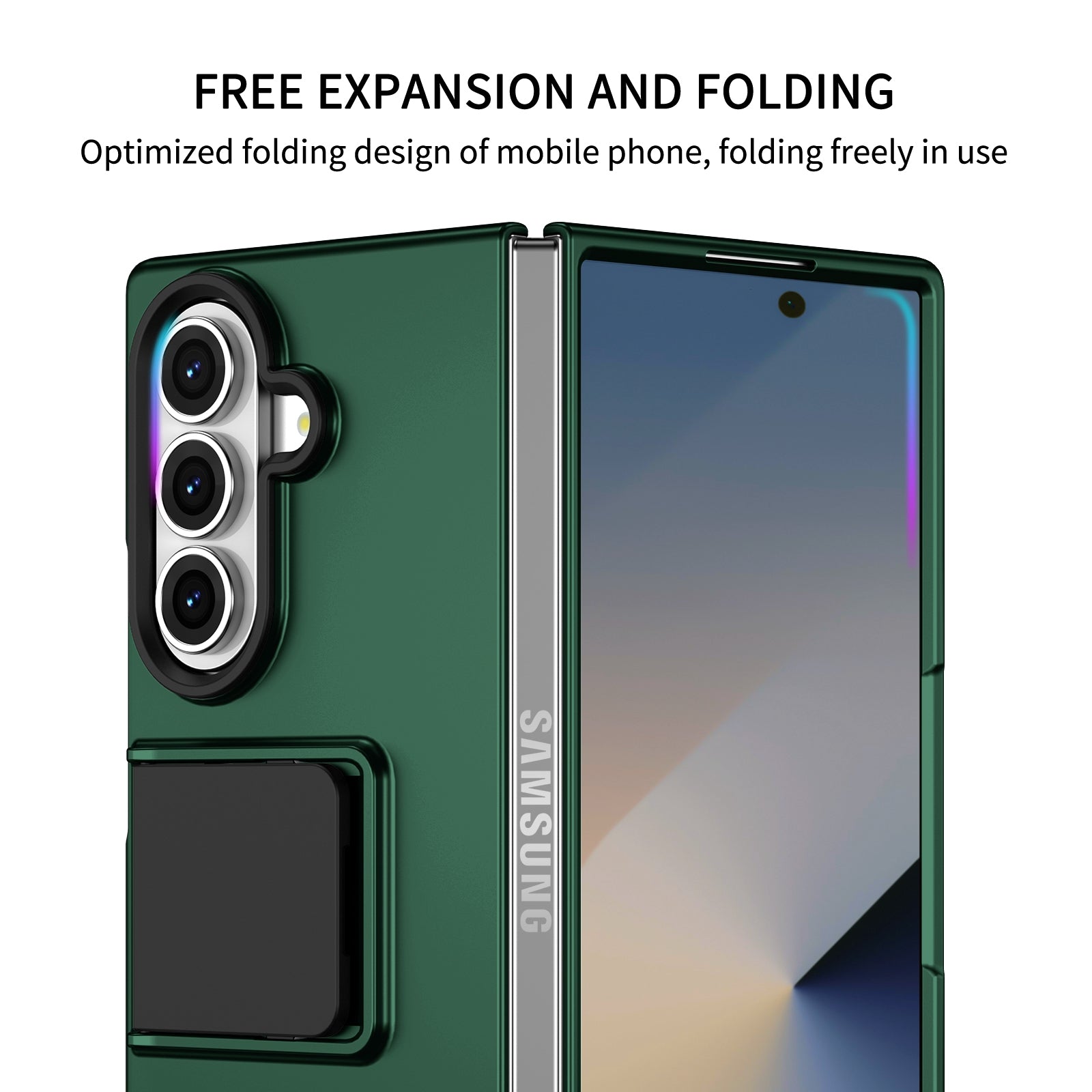 Galaxy Z Fold7 Hard Case Built-in kickstand Dual Protection