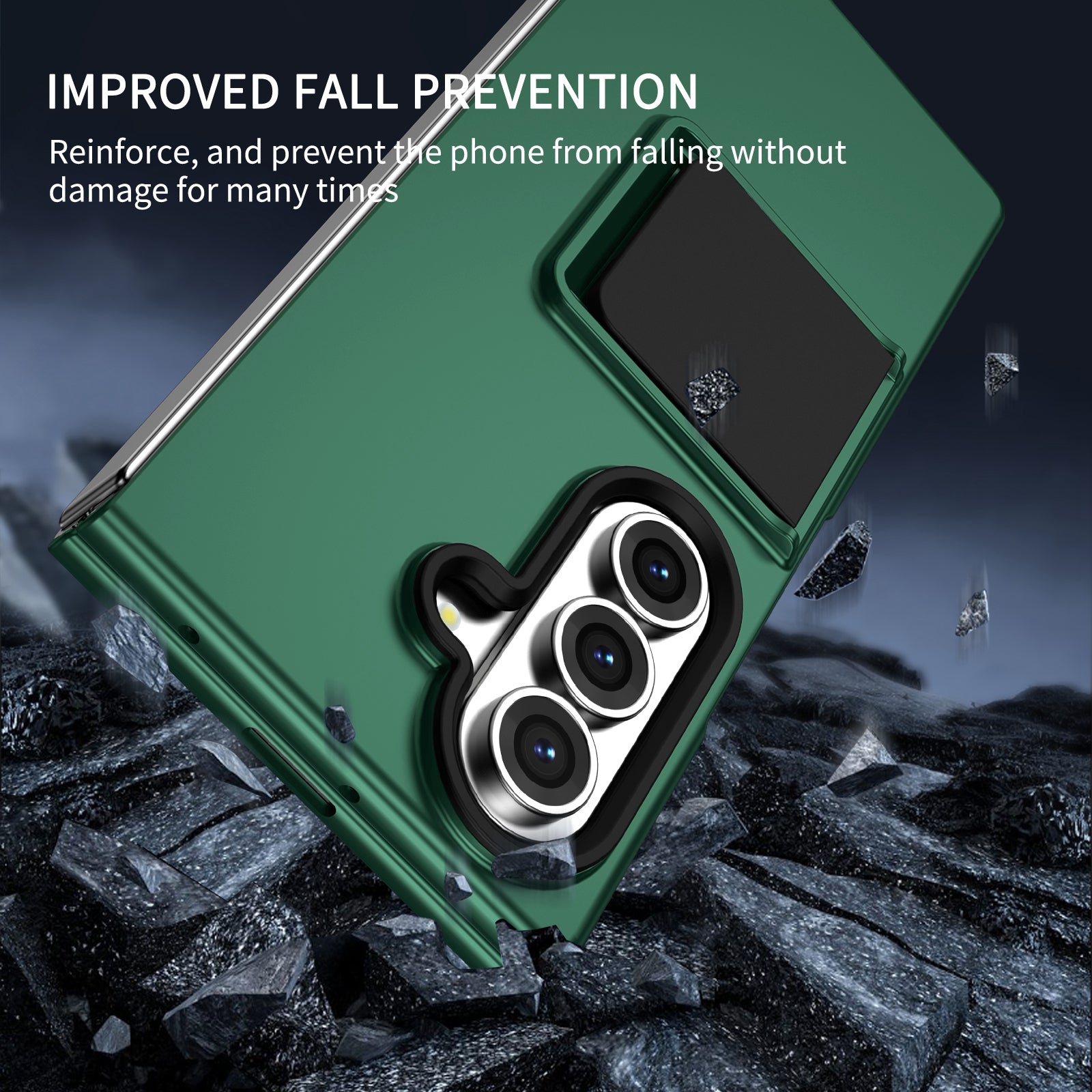 Galaxy Z Fold7 Hard Case Built-in kickstand Dual Protection