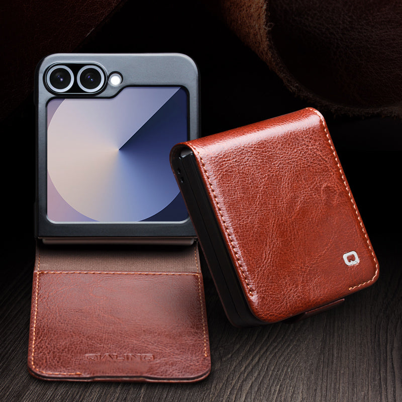 handmade-business-wallet-stand-galaxy-z-flip6-genuine-leather-case_6