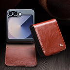 handmade-business-wallet-stand-galaxy-z-flip6-genuine-leather-case_6
